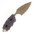 Halfbreed Blades Compact Clearance Knife Dark Earth 2.95in Plain FDE Spear Point 4