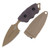 Halfbreed Blades Compact Clearance Knife Dark Earth 2.95in Plain FDE Spear Point 1