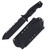 Halfbreed Blades Large Survival Knife 6.89in Plain Black Teflon Tanto 1