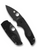 Spyderco Lil Native Lightweight Folding Knife 2.42in Plain Black Leaf