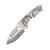 Medford Praetorian T Framelock Folding Knife (Tumbled Drop Point | Laurel Leaf Handles | Standard Hardware)