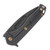 Medford Praetorian T Framelock Folding Knife (PVD Tanto | Black Titanium Handles | Bronze Hardware)
