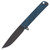 Medford M-48 Framelock Folding Knife (PVD S35VN | Blue Handles | PVD Hardware)
