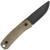 Knafs Lulu Fixed Blade Knife (Black Magnacut |Layered Green Canvas Micarta and Red G-10)