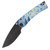 Medford Marauder-H Folding Knife PVD S45VN Drop Point/Flamed Starry Night Handles with PVD Hardware 