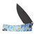 Medford Marauder-H Framelock Folding Knife (PVD S45VN Drop Point | Flamed Starry Night Handles | PVD Hardware)