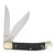Hen & Rooster 2-Blade 3.75" Antique Green Bone Trapper Folding Knife