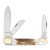 Hen & Rooster 3-Blade Deer Stag Canoe Folding Knife