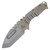 Medford Praetorian T Folding Knife Tumbled Tanto/Tumbled Handles/Bronze Hardware MK0124TT-01TM-T1C1-BN