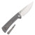 Chaves RCK9 Linerlock Folding Knife Satin M390 Drop Point Stonewash Titanium RCK9DPSWTIBF