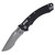 Microtech Amphibian RAM-LOK Folding Knife (Partially Serrated Apocalyptic S/E | Fluted Black Aluminum | Type III)