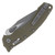 Microtech Amphibian RAM-LOK Folding Knife (Partially Serrated Apocalyptic S/E | Fluted OD Green G-10)