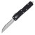 Microtech UTX-85 Signature Series Out-the-Front Automatic Knife (Stonewash Warhound | Black)