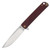 Medford M-48 Framelock Folding Knife (Tumbled S45VN | Red Handles | Bronze Hardware)