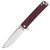 Medford M-48 Framelock Folding Knife (Tumbled S45VN | Red Handles | Standard Hardware)
