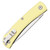 Bear & Son Yellow Large Farmhand Lockback Folding Knife BRC338L