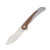 CRKT Padawan Framelock Folding Knife Brushed 14C28N/Brown Micarta CR6070