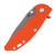 Hinderer XM-18 Folding Knife Orange 3.5in Plain Working Spanto