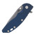 Hinderer XM-18 Folding Knife Blue-Black 3.5in Plain Working Spanto
