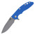 Hinderer XM-18 Folding Knife Blue 3.5in Plain Working Spearpoint