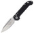 Microtech LUDT Automatic Knife 3.42" PS Stonewash M390MK Drop Point Black AUMT113511