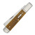 Case XX Smooth Antique Bone Fluted Bolsters 05 Razor Pattern