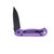 Frost Tac Folding Knife Purple 2.5 Inch Plain Edge Black Drop Point