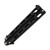 Bear & Son Balisong Knife 3.37in Plain Edge Black Carbon