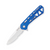 Buck 812 Trace Folding Knife Blue 3.23in Partially Serrated Drop Point