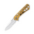 Buck 812 Trace Bronze 3.23 Inch Partially Serrated Drop Point