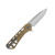 Buck 814 Mini Trace Folding Knife Bronze 2.43in Plain Satin Drop Point BU13861