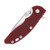 Hinderer XM-18 Folding Knife Titanium Red 3.5in Plain Stonewash Slicer