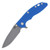 Hinderer XM-18 Folding Knife Blue 3.5in Plain Working Finish Slicer