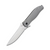 Boker Plus The Escort Folding Knife Gray 3.5 Inch Plain Drop Point