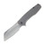 Kershaw Wharf Spring Assisted Folding Knife 3.8in Plain Gray GFN KS1414