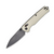 Kershaw Bel Air Bright Nickel 3in Plain Blackwash Cerakote Drop Point