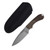 BRAD32FE-134 BRADFORD GUARDIAN 3.2 3D NATURAL BURLAP MICARTA HANDLE FALSE EDGE STONEWASH M390 BLADE