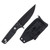 Medford the Deep Fixed Blade Black Plain PVD with Kydex Sheath