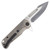 Medford Proxima Folding Knife Titanium 3.9in Plain Tumbled Drop Point