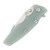 Hinderer Eklipse Translucent Green Battle Blue 3.5in Harpoon Tanto