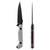 Toor Darter S Gray 4.25 Inch Plain KG Gunkote Drop Point DARTERSDG