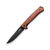 LionSteel Skinny Aluminum Earth 3.31 Inch Plain Old Black Drop Point