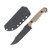 TOOR Crewman Fixed Blade Knife Omaha Tan 4.62in Plain Black Clip Point with Sheath 1