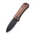 We Knife Co Banter Cuibourtia 2.9in Plain Black Stonewash Spear Point
