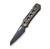 We Knife Co Vision R Bronze 3.54in Plain Black Stonewash Wharncliffe