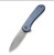 We Knife Co Elementum Folding Knife Blue 2.96in Stonewash Spear Point