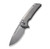 We Knife Co Mini Malice Gray 2.98 Inch Plain Stonewash Drop Point