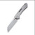 We Knife Co Mini Buster Gray 3.43 Inch Plain Bead Blasted Wharncliffe
