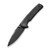 We Knife Co Subjugator 3.48 Inch Plain Black Stonewash Drop Point