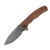 CIVIVI Mini Praxis Guibourtia 2.98 Inch Plain Hand Rubbed Drop Point Open